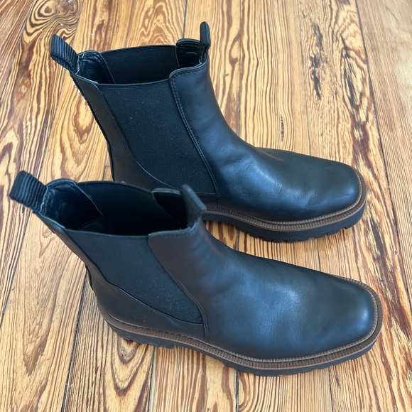 Sam Edelman Laguna Black Leather Weatherproof Chelsea Boot 7.5 - Picture 6 of 13